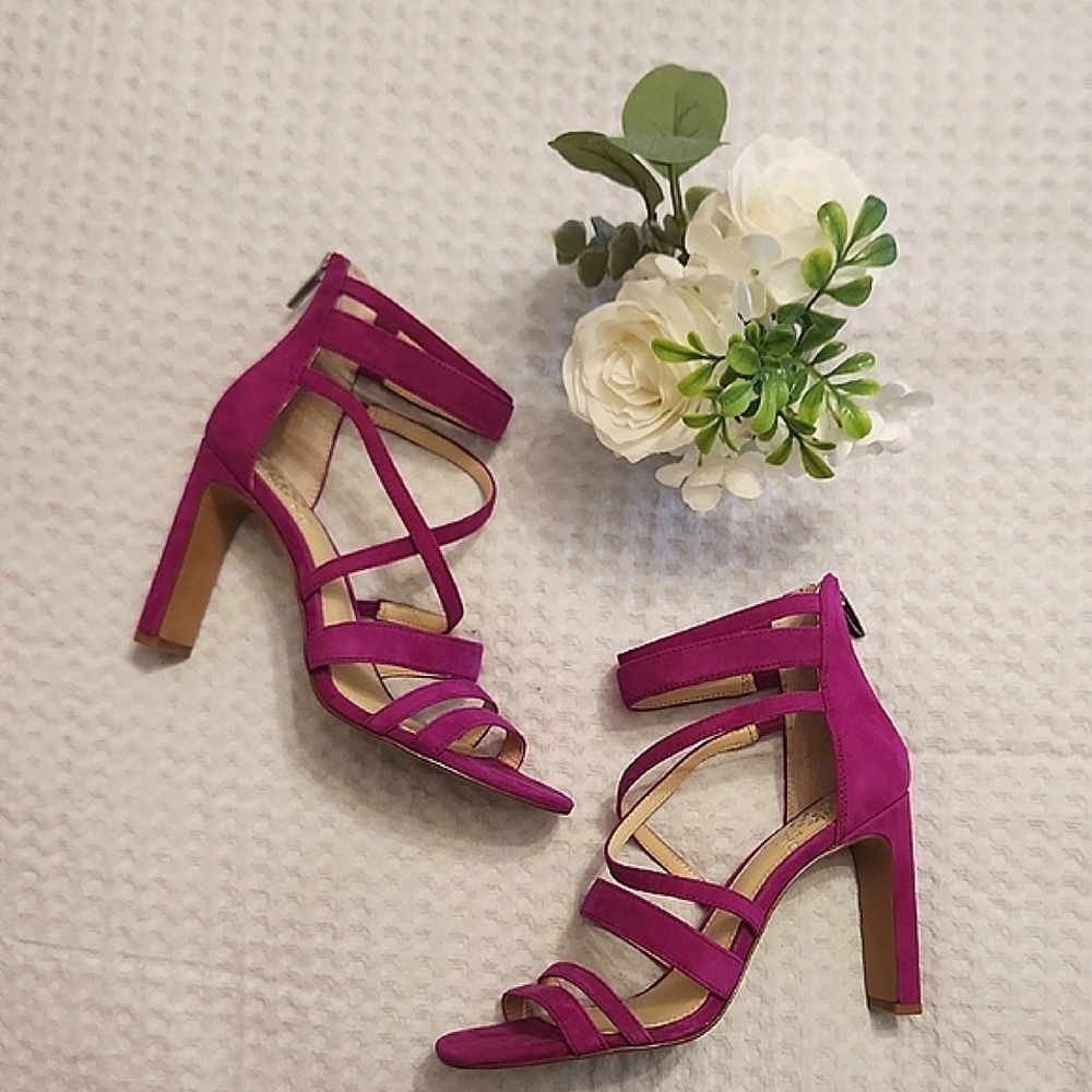 Pink Block Heels
